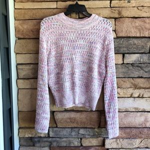 Marc New York multicolor pink lilac knit Sweater NWT Large